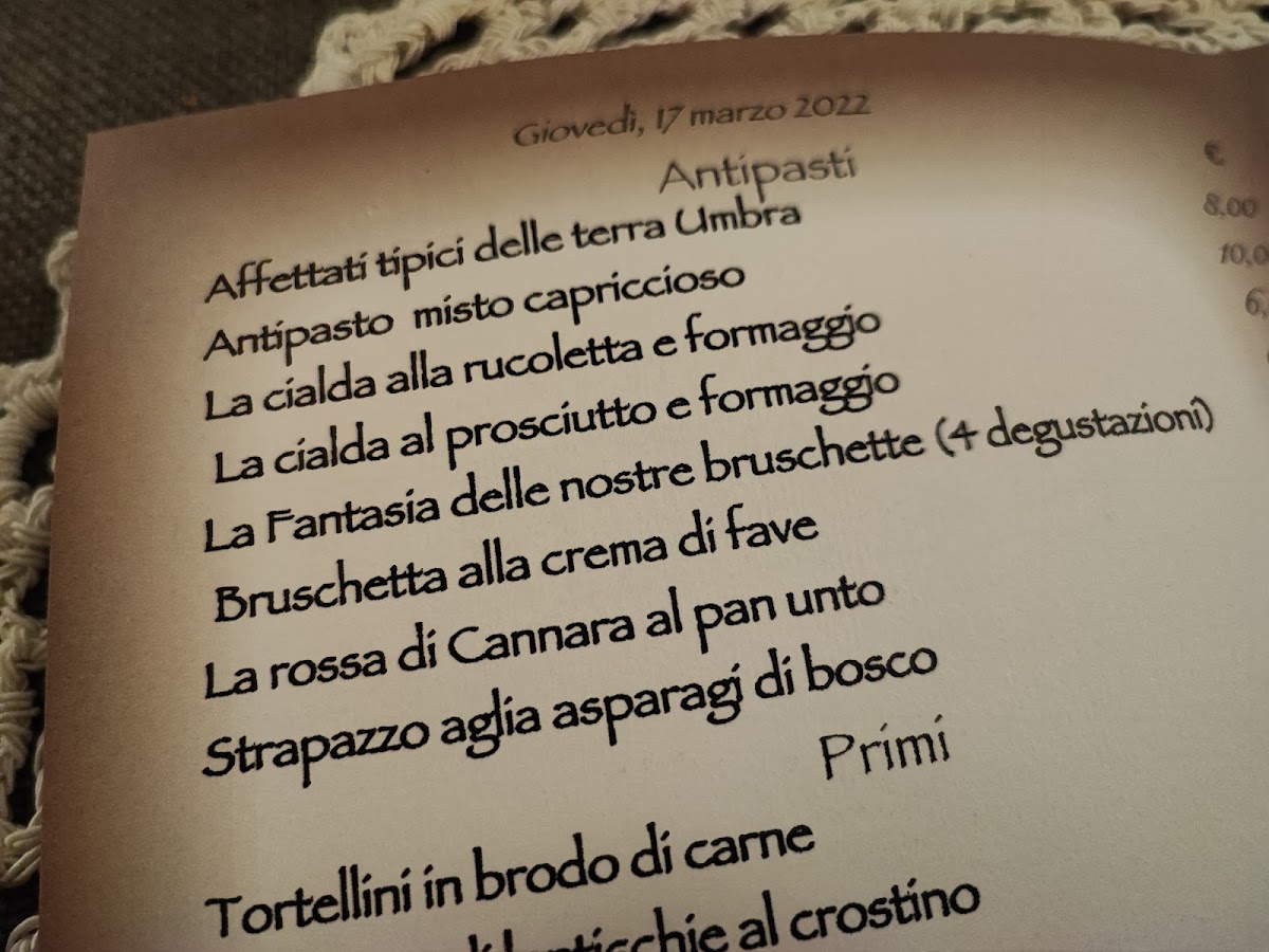 Menu Ristorante Albergo Le Mura-2